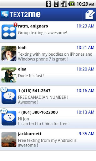 Text2Me - Free SMS截图3