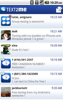 Text2Me - Free SMS截图