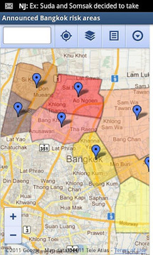 Thailand Flood Maps 2011截图