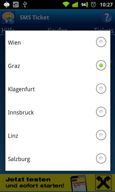 SMS Ticket &Ouml;sterreich截图8