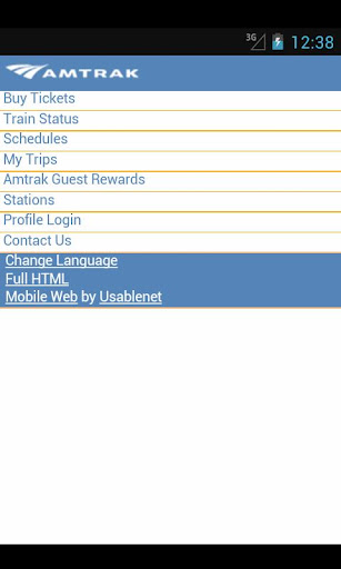 Amtrak mobile launcher截图5