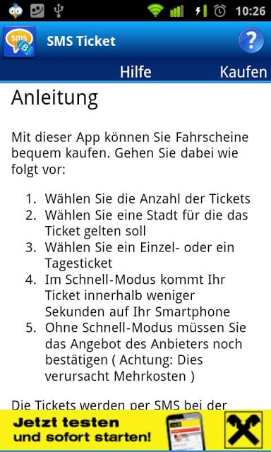 SMS Ticket &Ouml;sterreich截图7