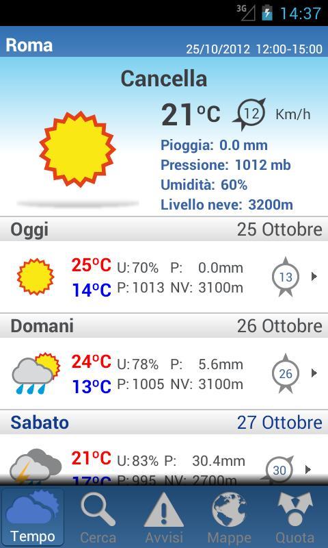 Meteo 14 giorni截图3