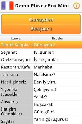 Phrasebook French Lite截图4
