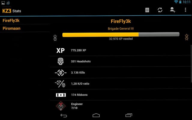 Killzone 3 stats截图2