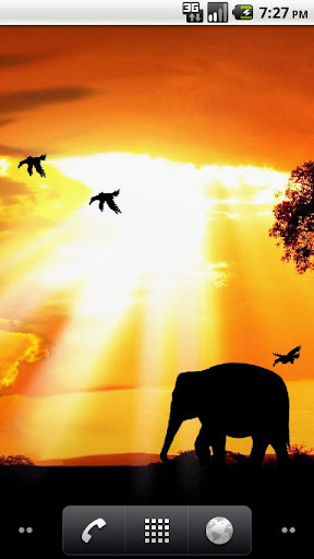 African Sunset Live Wallpaper截图2