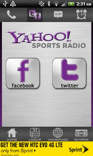 Yahoo! Sports Radio截图3