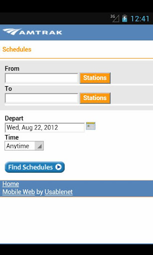 Amtrak mobile launcher截图2