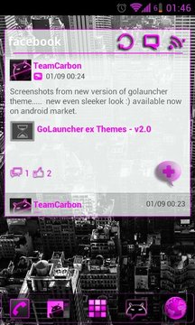 GOWidget Pink ICS Light Free截图