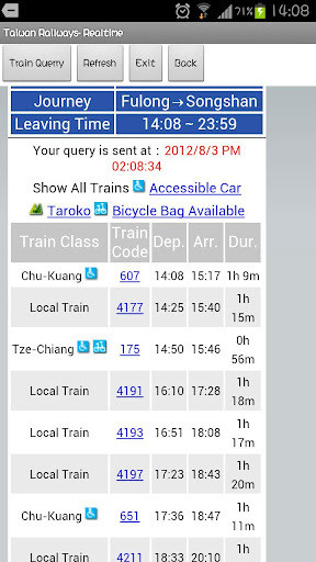 Taiwan Rail- RealTime-In English截图3
