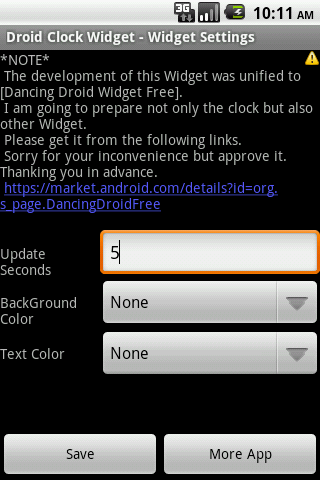 Droid Clock Widget截图1