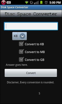 Disc Space Converter截图