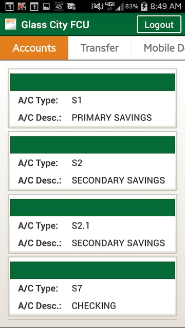 Glass City FCU Mobile Banking截图4