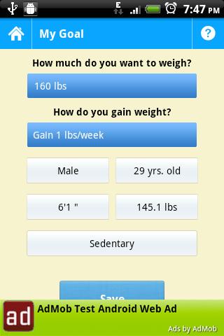 Weight Gain Assistant截图7