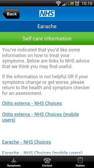 NHS Health and Symptom checker截图4