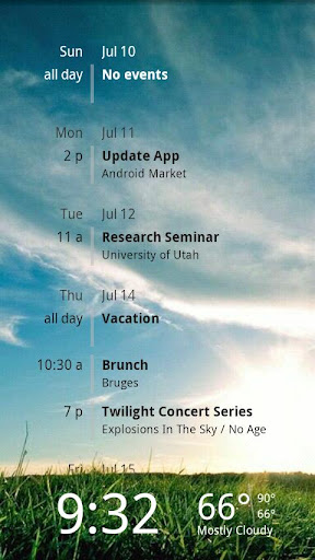 Lockscreen Agenda Free截图3