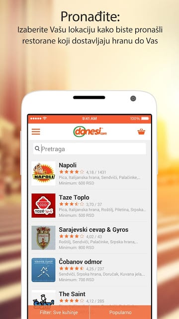 Donesi - Food Delivery截图6