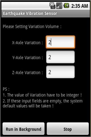 Earthquake Vibration Sensor截图1