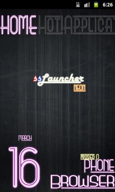 Neon Pink Theme for ssLauncher截图4