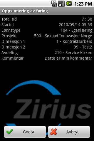 Zirius Timetracking截图2