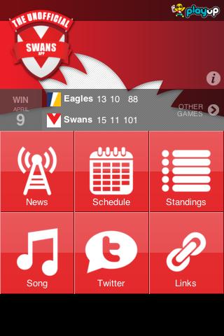 Swans AFL App截图2