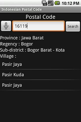 Indonesian Postal Code截图4