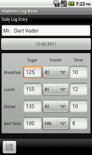 Diabetes Log Book截图1