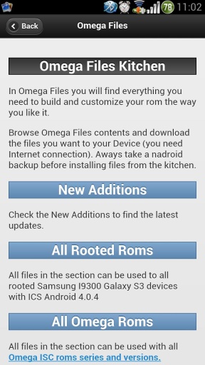 Omega Files Samsung Galaxy S3截图6