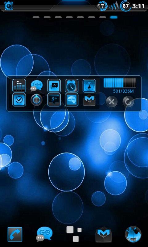 GOWidget Theme SteelBlue-Free截图3