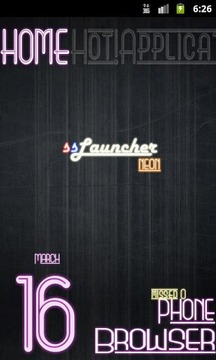 Neon Pink Theme for ssLauncher截图