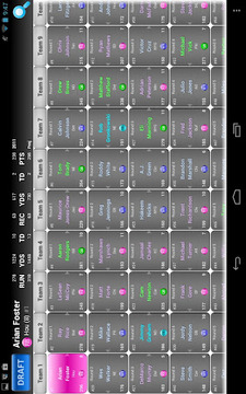 Fantasy Football Draft Grid截图