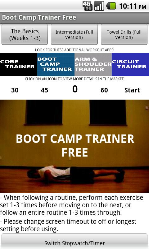 Boot Camp Trainer Free截图3