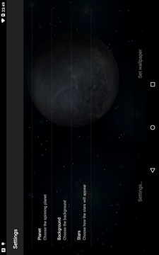 3D Planets Live Wallpaper截图