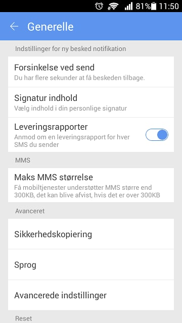 GO SMS Pro Denmark language截图1