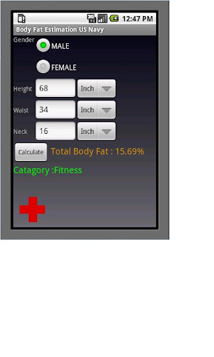 Body Fat Calculator - US NAVY截图3