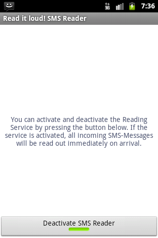 Read it loud! SMS Reader Basic截图1