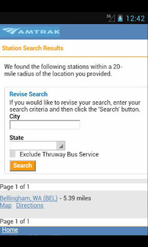 Amtrak mobile launcher截图