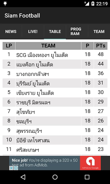 Siam FootBall截图6