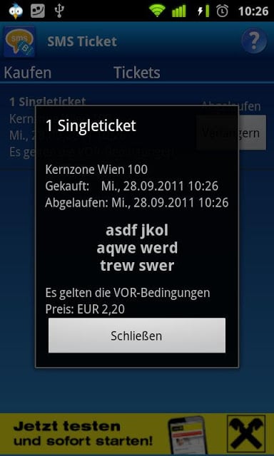 SMS Ticket &Ouml;sterreich截图6