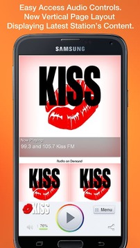 99.3 and 105.7 Kiss FM截图