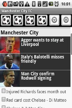 Manchester City FC News 2012截图