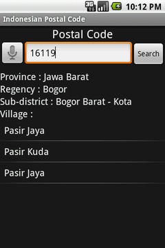 Indonesian Postal Code截图