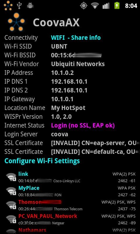 CoovaAX Wi-Fi Hotspot Utility截图2