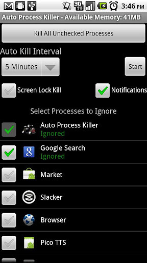 Auto Process Killer Free -1.5+截图4