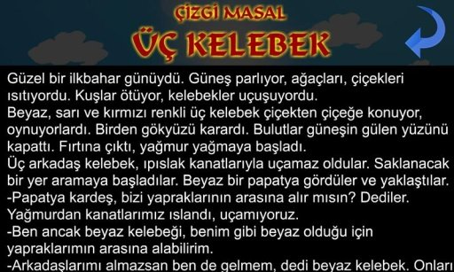 &Ccedil;izgi Masal - &Uuml;&ccedil; Kelebek截图4