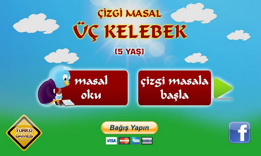 &Ccedil;izgi Masal - &Uuml;&ccedil; Kelebek截图2