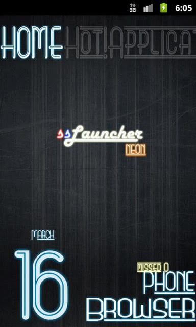 Neon Blue Theme for ssLauncher截图4