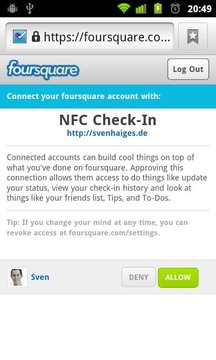 NFC Checkin截图