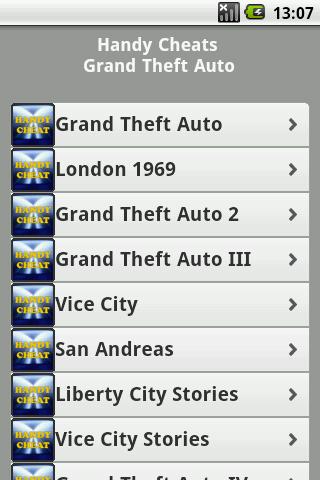 GTA All Series Cheats截图5