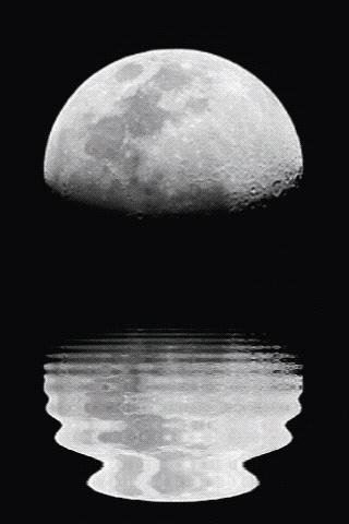 Waxing Gibbous Reflect In Wate截图2